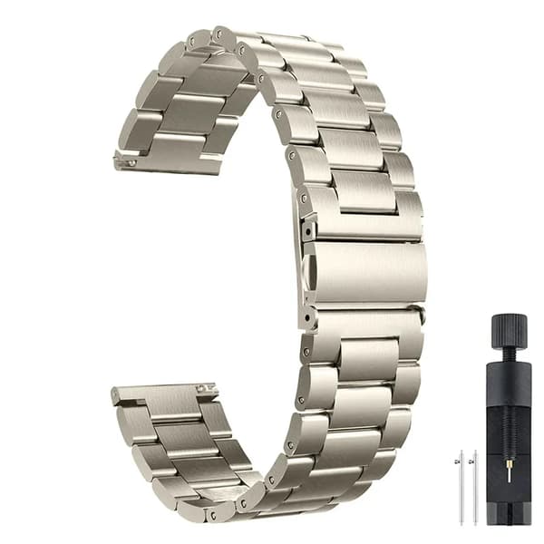 Urrem - Redmi Watch 5 Active - Rustfrit stål - Foldespænde - Unisex - Starlight