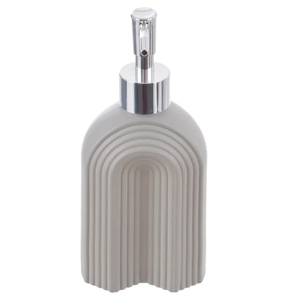 Sæbedispenser - Glas - 320 ml - Grå