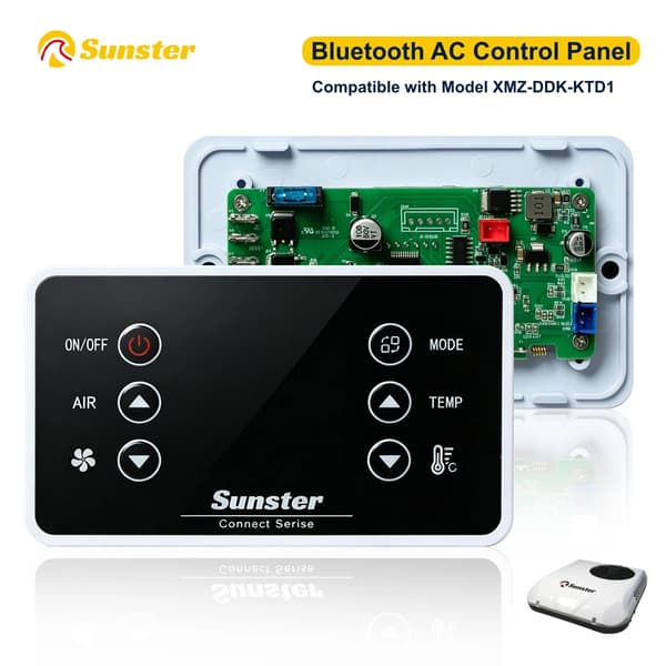 Kontrollpanel för takmonterad AC - 24V Bluetooth panel - För husbil lastbil släp - APP-styrning