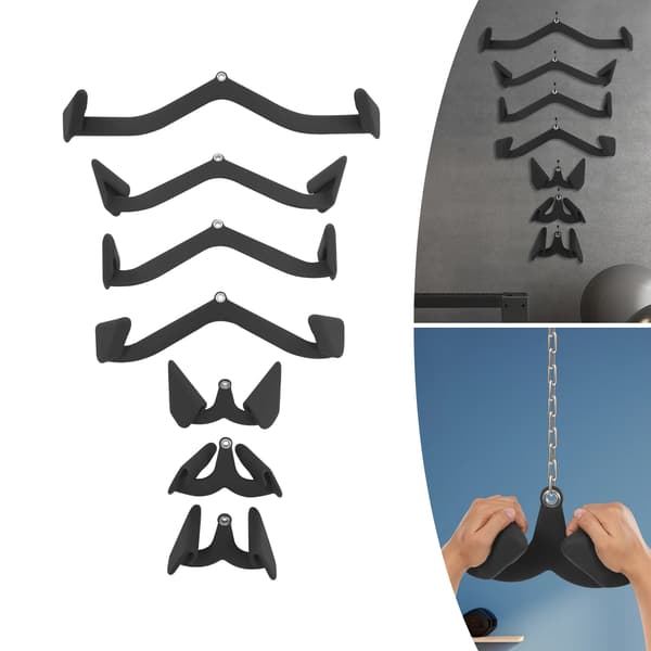 Pull-up-grepp - Grepp av A-typ - PVC - Bärbar - Styrketräning - Svart