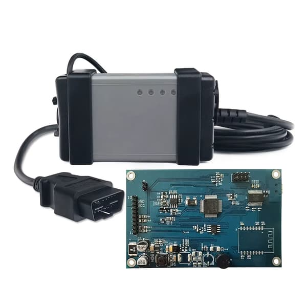 Bilscanner - OBD2 J2534-diagnoseværktøj - Full Chip - Grønt printkort - Software 2015A/2014D - CAN-understøttelse 2006–2014 - Flere sprog - Windows 7