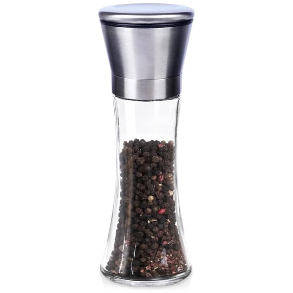 Peber- og saltkværn - Glas - 19 cm