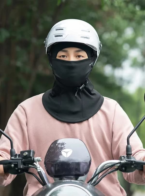 Sporthuva för utomhusbruk - LF7345 - Vintermask - Vindskyddande - Andningsbar - Elastisk - Polyester - One Size - Svart