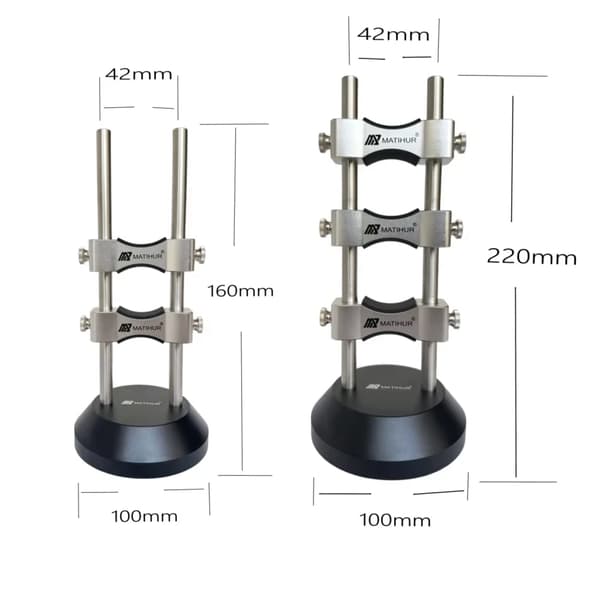 Kabelholder til strømstik - Stativ - 160 mm - 304 rustfrit stål - Stødabsorberende - Sort