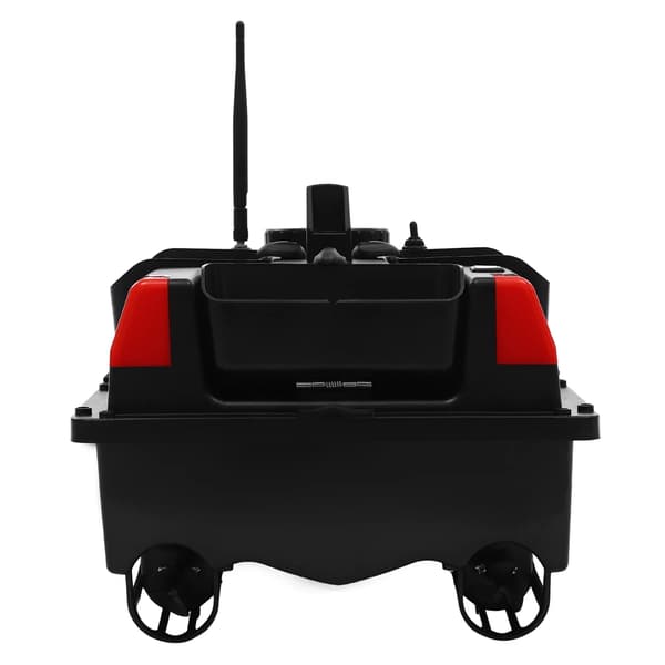 Foderbåt för fiske - RC-båt - 500 m räckvidd - GPS - 3 foderrum - 5200 mAh batterier - För sjöar, floder, grunt vatten - Svart