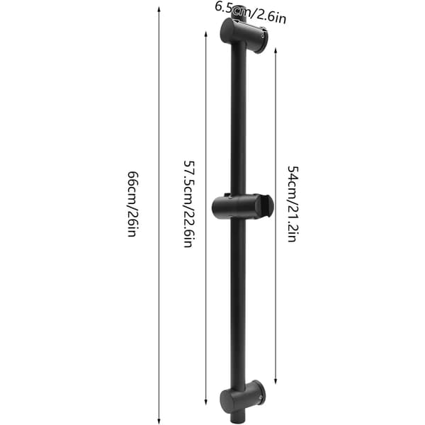 Brusestang - Justerbar glidestang - Holder til håndbruser