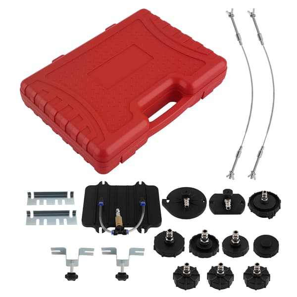 Adaptersæt til trykluft bremseudlufter - E20 bremseudlufter adapterkit - 13 dele - Til bremseventil - Til trykluftsbremser