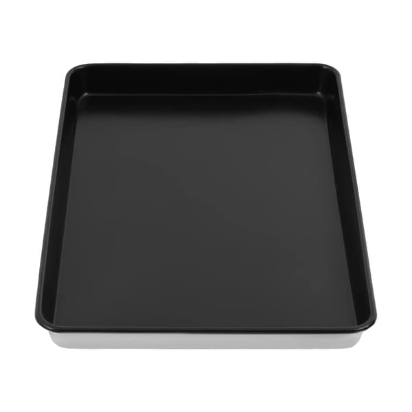 Bageplade - Rektangulær ovnplade - 60x40 cm - Aluminiumslegering - Non-stick - Sort