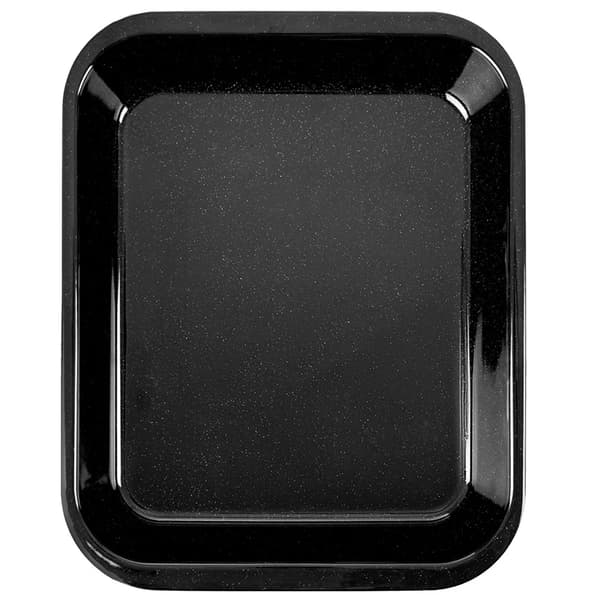 Emaljeret bageplade - Rektangulær Dyb Bradeform - 41 x 32 x 6 cm - Sort