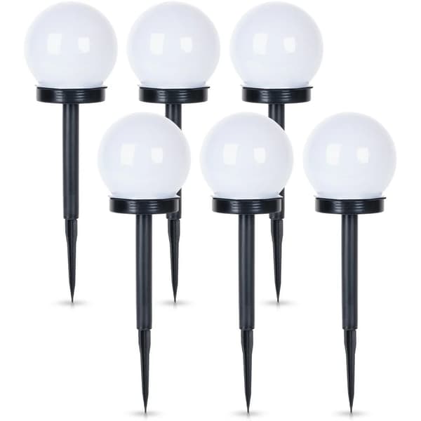 Solcellelamper til haven - LED-havebelysning - 6 stk. - Højde 33,5 cm