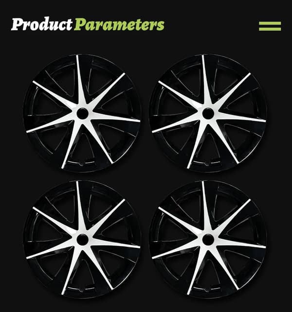 Hjulkapsler - Model Y - Heptastar-design - 48,3 cm - 4 stk. - 2020–2024 - Erstatningsfælgkapsler