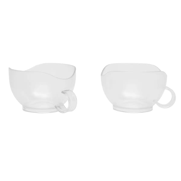 Vägghängd matbehållare - Torrfoderdispenser 3L - Dubbel behållare - 2 mätkoppar - För spannmål och djurfoder - 29x15x30 cm