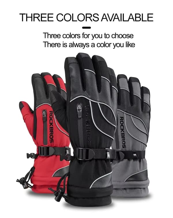 Vinterhandsker - Cykelhandsker S133-BK - Varmeisolerende - Strikkede - Polyester - Størrelse M - Sorte