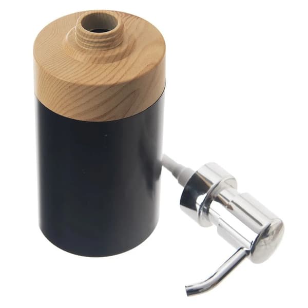 Sæbedispenser - Dispenser til Flydende Sæbe - 380 ml - Plast - Sort