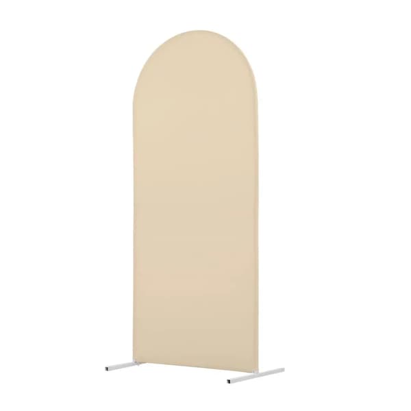 Bröllopsbåge bakgrundstyg - Elastiskt bågöverdrag - Spandex stretch - Rektangulär 200x100 cm - För utomhusfest & bröllop - Champagne