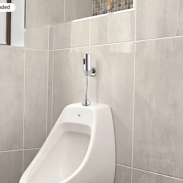 Skylleventil til urinal - Automatisk sensor - 6 V - Berøringsfri - Vægmonteret