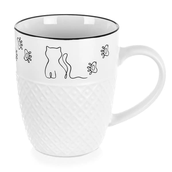 Krus - CODE - Porcelæn - 380 ml - Hvid