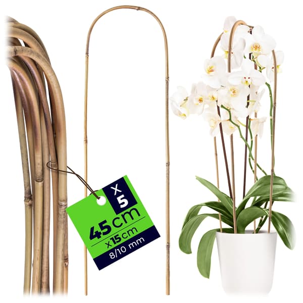 Bambuväxtstöd - Bågar - 45×15 cm - 5-pack