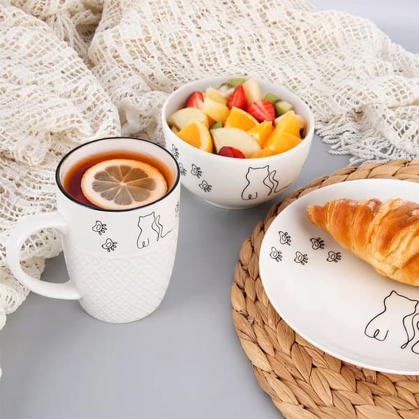 Krus - CODE - Porcelæn - 380 ml - Hvid