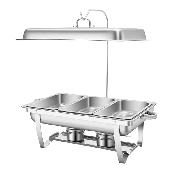 Buffetvarmer rustfrit stål - Chafing dish - Buffet server - Madvarmer - Vandbad - Til catering og restaurant