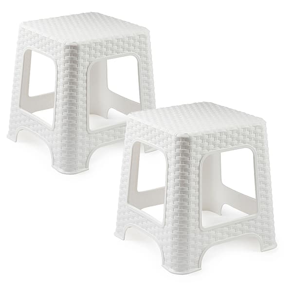 Stolar - Rattan - Plast - 2-pack - Fristående - Vit