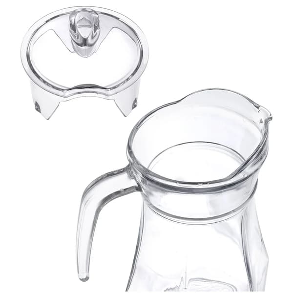 Glaskande med låg - 1,2 l - Glas
