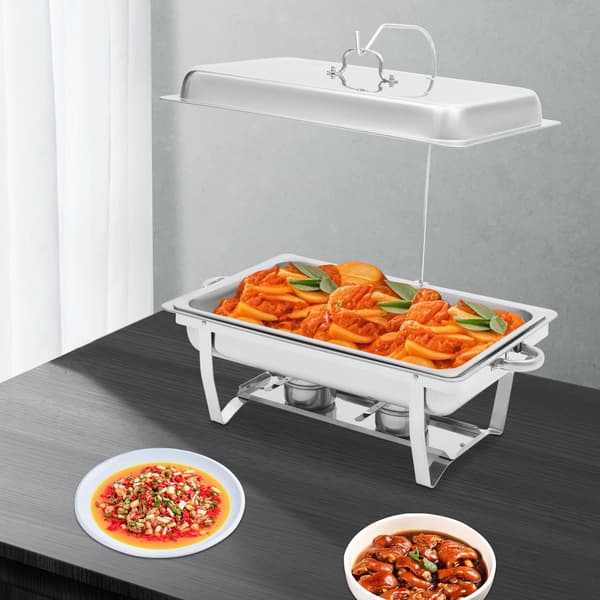 Chafing dish i rustfrit stål - Buffetvarmer - Buffetservering - Til Catering - Hoteller - Restauranter