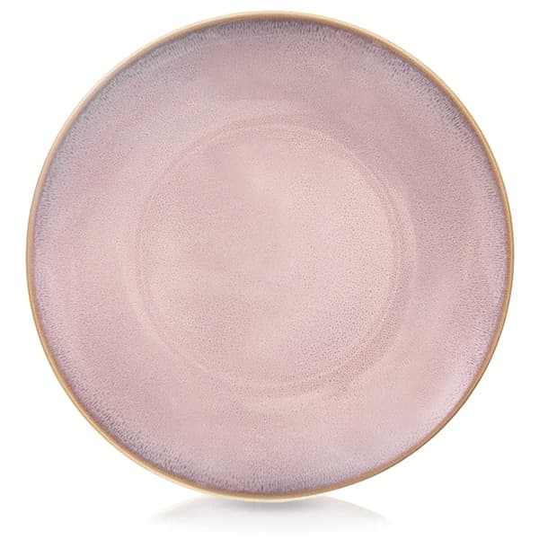 Middagstallerken - Keramik - Glaseret - 27 cm - Lyserød