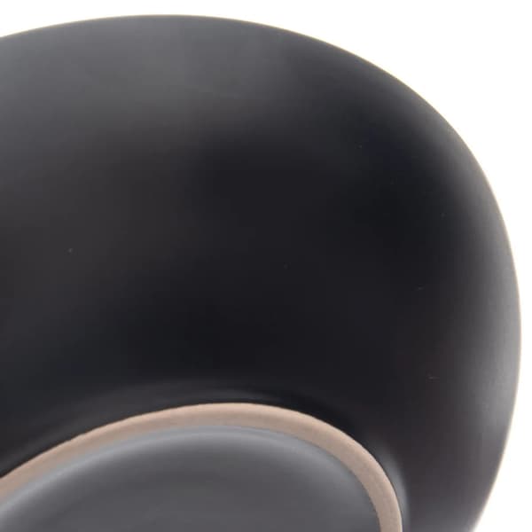 Dyb middagstallerken - Keramik - 20,5 cm - 800 ml - Sort