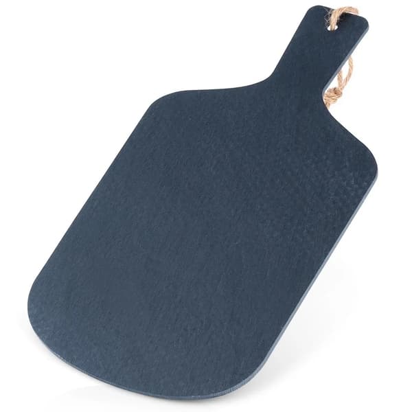 Serveringsbakke i skifersten - Serveringsfad - 28,5 x 15 cm - Sort