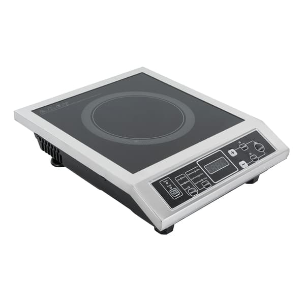 Induktionskogeplade - Bordmodel - 3500 W - 220 V - 8 niveauer - Timer - Bærbar - EU-stik - Sort