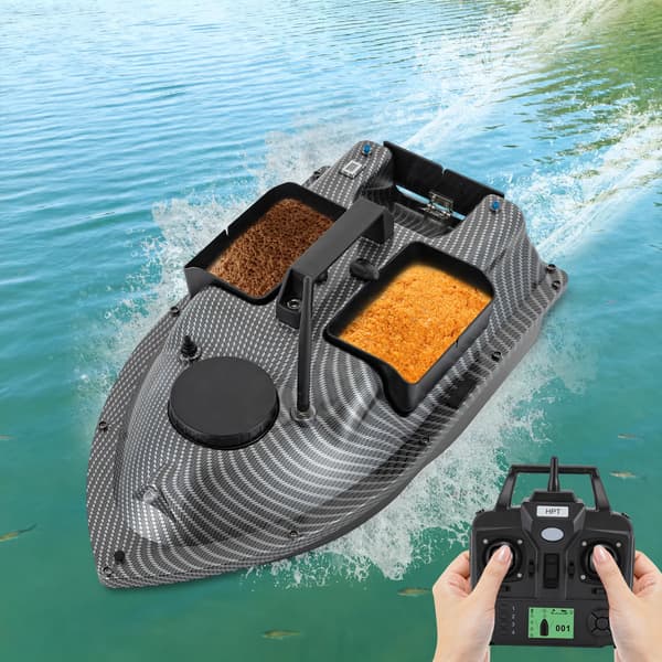 Fiskefoderbåd RC - Agnbåd - GPS - 2x5200 mAh batterier - Dobbeltmotor - ABS plast