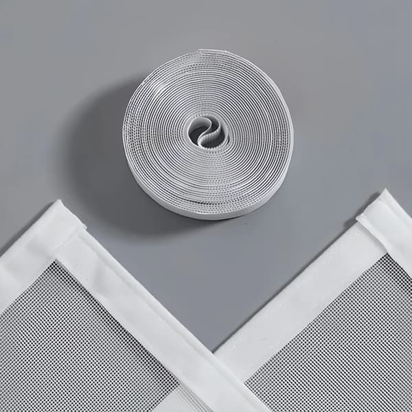 Fönsternät - Myggnät - Polyesterfiber - Andningsbart - Kardborrefäste - 130 × 90 cm - Enkel Montering