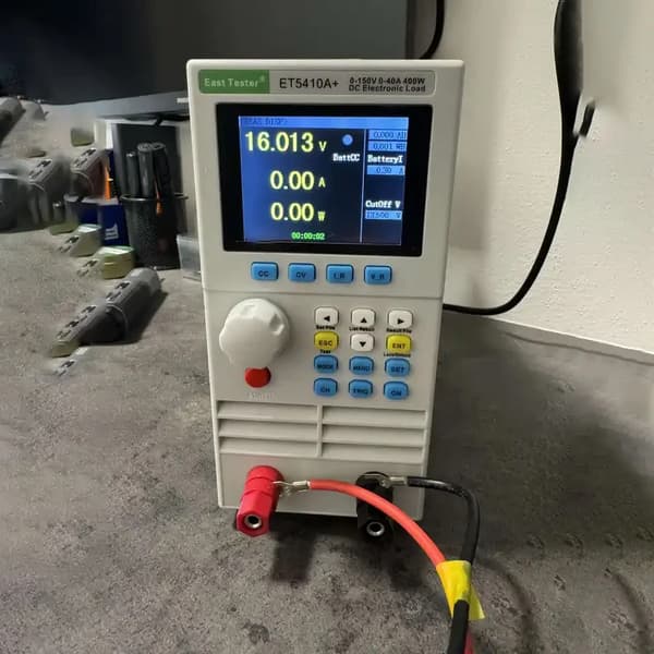 Programmerbar DC elektronisk belastning/batteritester - ET5420A - 150V - 20A - 200W - CC/CV/CP/CR - Sort