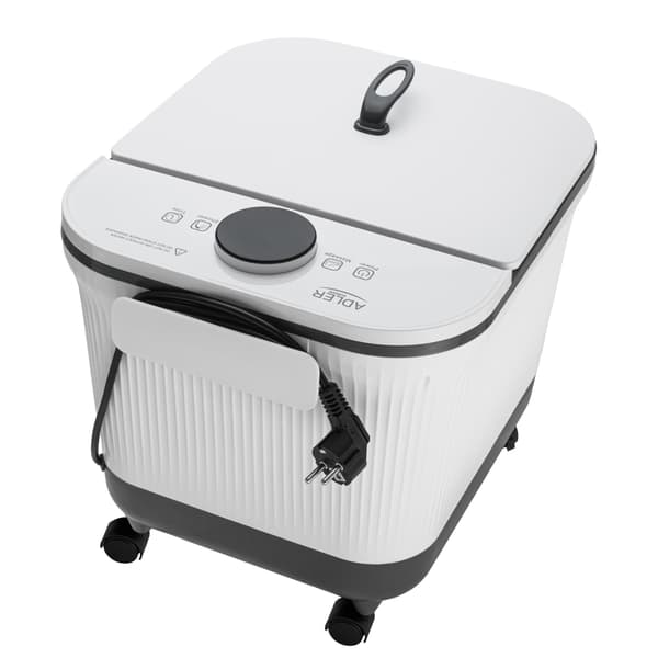 Fodspa-massager - AD2184 - Vandvarmer - LED-panel - Regnbruser - 4 massagevalser - Timer - Saltbeholder
