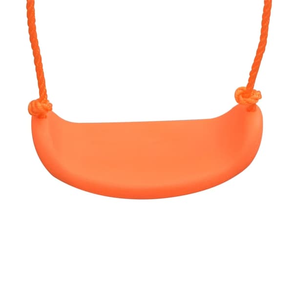Gynge sæt til børn - Legestativ med rutsjebane - 3 sæder - Til haven - Samlesæt - Orange
