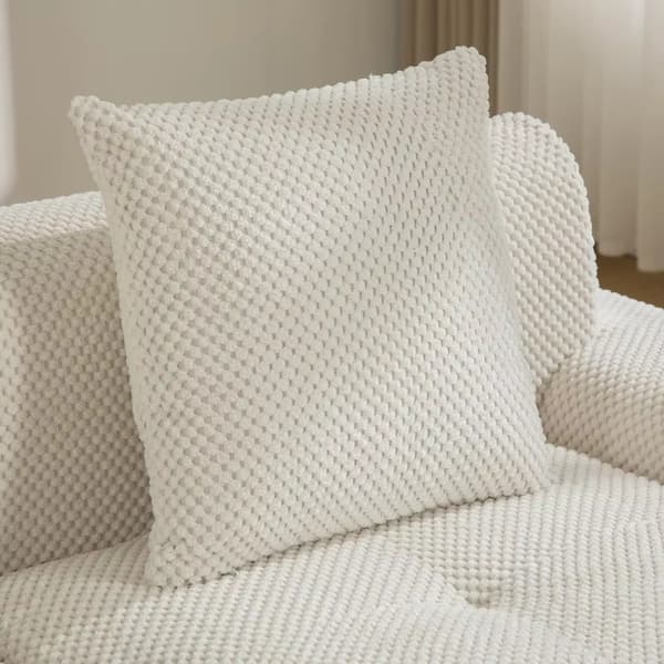 Modulär kompressionssoffa - 2-sitssoffa - Chenilletyg - 30D elastiskt skum - Halkfri undersida - Modern stil - Beige