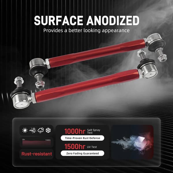 Justerbart forreste stabilisatorstangsæt - BMW E90 E91 E92 E93 - Aluminium/stål - 31356765933/31356765934