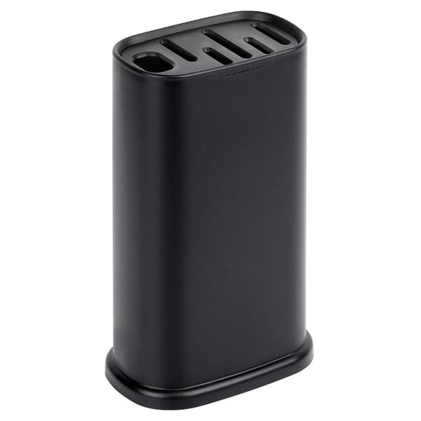 Knivholder - Knivopbevaring - Flere Rum - Plast - Sort