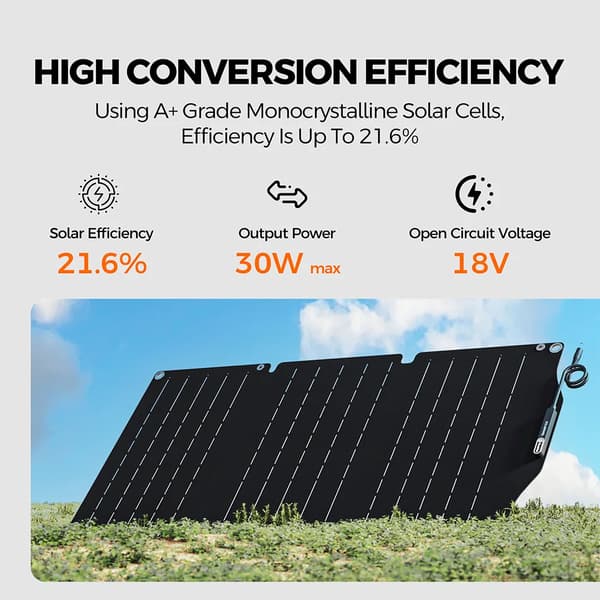 Bærbart solpanel - Foldbar solcellelader - Til camping og vandring - Til powerstation og nødstrom - Vandafvisende design - Style 2