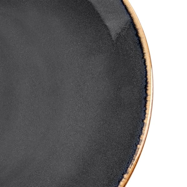 Desserttallerken - Keramik - Glaseret - Grå - Diameter 20,5 cm