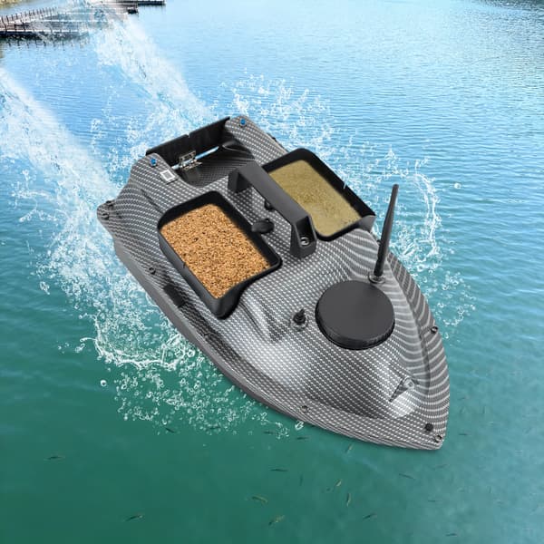 Fiskefoderbåd RC - Agnbåd - GPS - 2x5200 mAh batterier - Dobbeltmotor - ABS plast