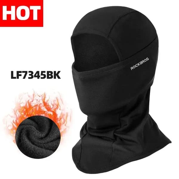 Sporthuva för utomhusbruk - LF7345 - Vintermask - Vindskyddande - Andningsbar - Elastisk - Polyester - One Size - Svart