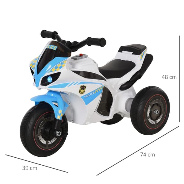 Barnmotorcykel - Trehjuling - Åkbar - Plast - Ej elektrisk - 18–36 månader - Blå