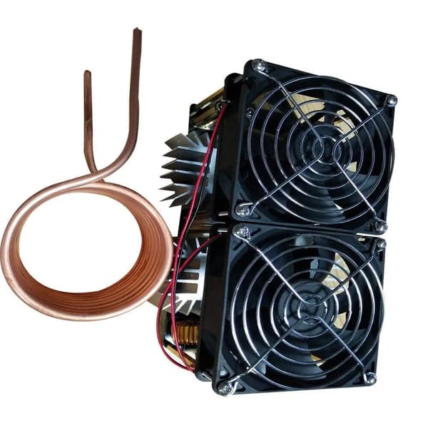 ZVS Induktionsvarmemodul - Driverboard - Strømforsyningsmodul - Driver Til Induktionsspole - PCB-Printplade - Sort