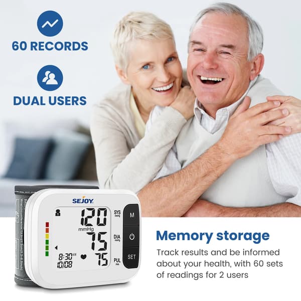 Blodtryksmåler - DBP-2261 - Håndledsmodel - Bluetooth - LCD-display - Batterier Medfølger Ikke