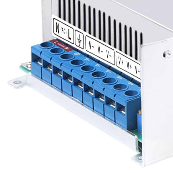 Strømforsyning/Adapter - AC 220V til DC 48V Transformator - Effekt 1000 W - Switch-Mode - Bærbar - Sølv