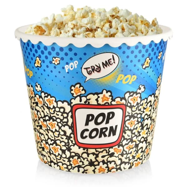 Popcorn- og chipsbeholder - Opbevaring - 2,3 l - Plast