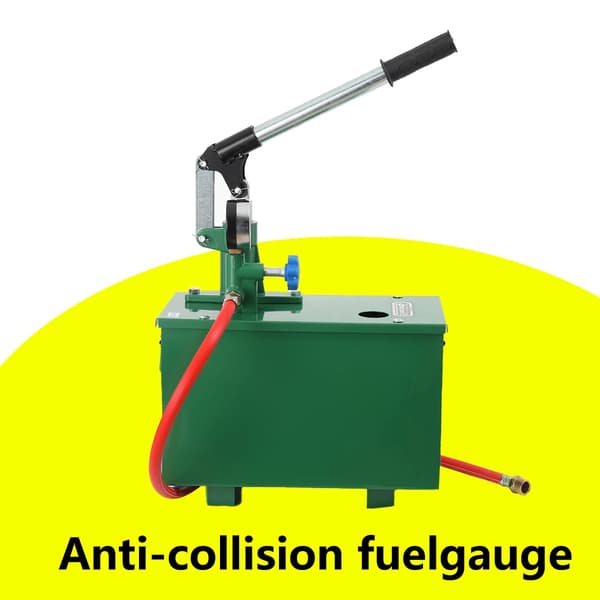 Handtrycktestpump - Manuell trycktestpump - Anslutning 1,27 cm - Rostfri - Elfri - För rör - För värme och solsystem