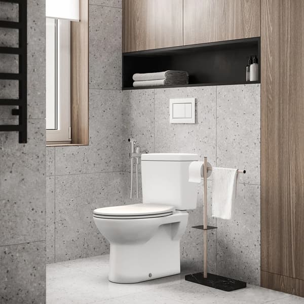Toalettlock med sits - WC-sits - Soft close - Långsam stängning - Quick release - Enkel montering - Universal passform